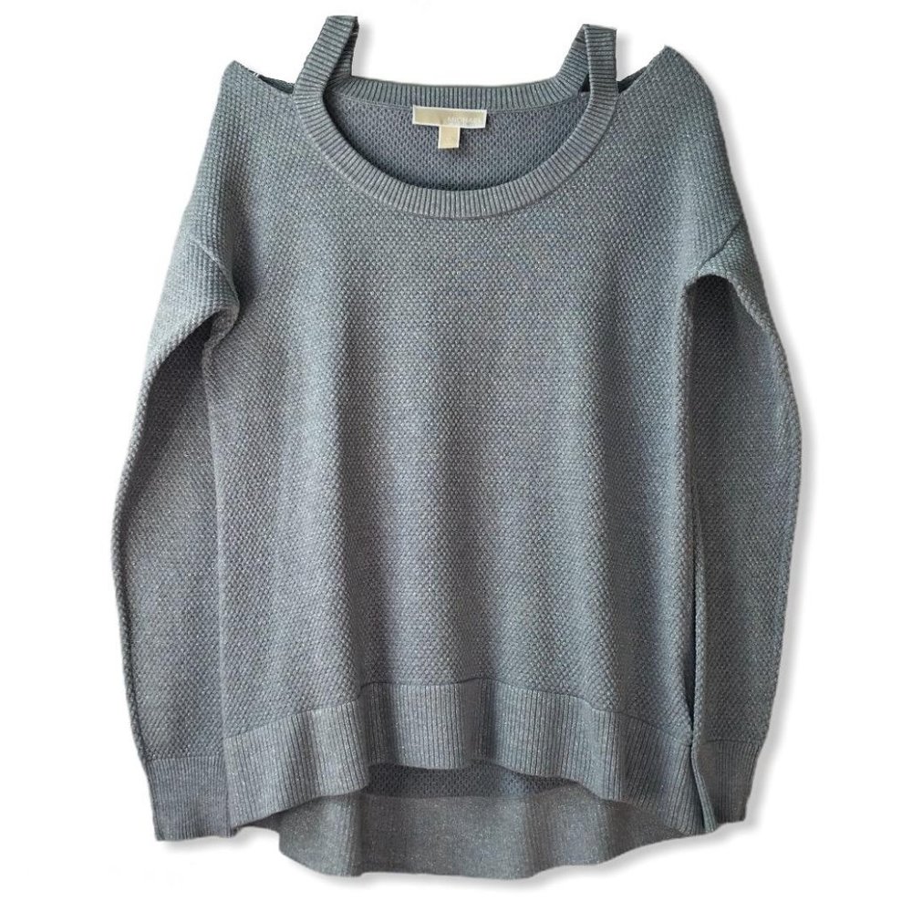 MICHAEL Michael Kors Cold Shoulder Hi-Lo Sweater